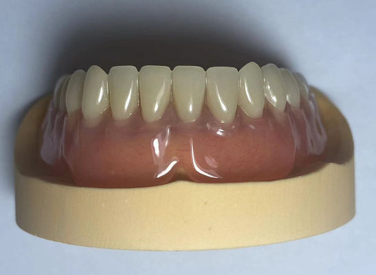 Dental Lab Acrilico Denti a arco completo Facile da usare Con forma naturale